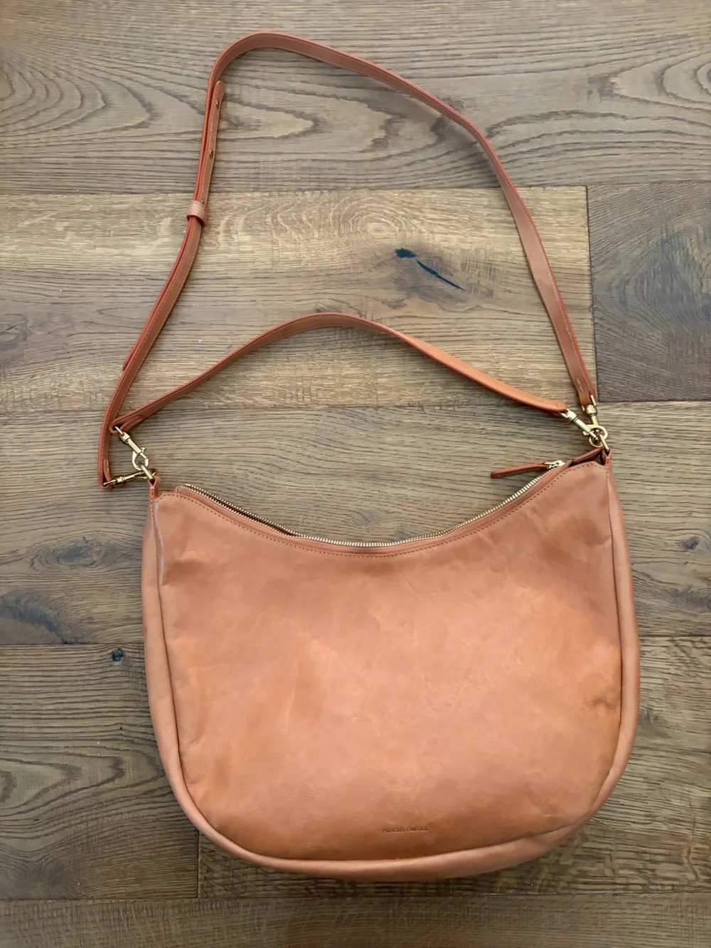 Mansur Gavriel Terracotta Leather Hobo Bag